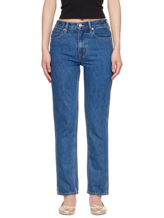 SLVRLAKE Denim - SLVRLAKE Virginia Slims Women’s Blue High Rise Slim Fit Denim Jeans Size 24